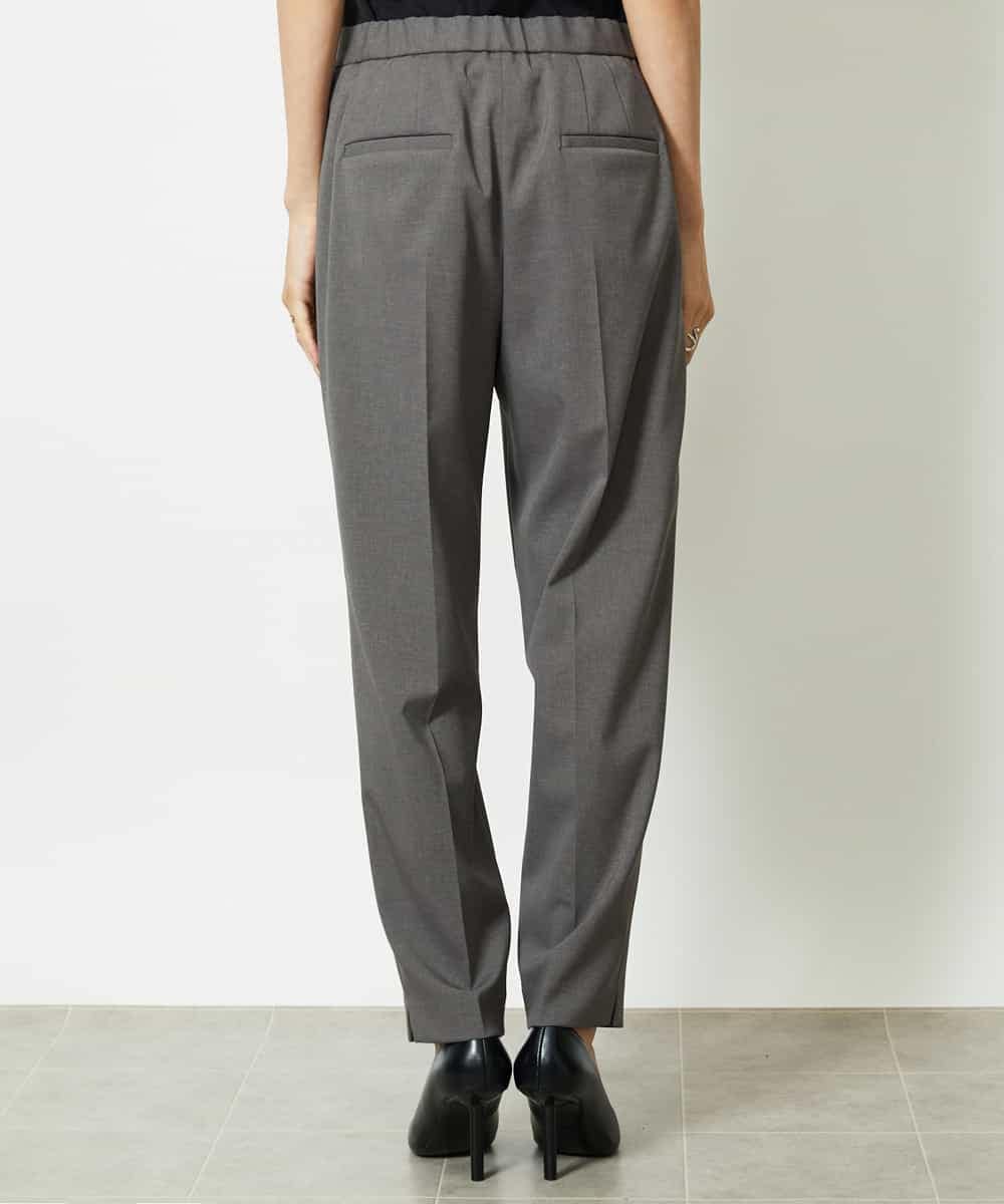 FMLJA07200 MICHEL KLEIN(ミッシェルクラン) ツイルストレッチテーパードパンツ ベージュ