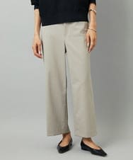 FMLJA08180 MICHEL KLEIN(ミッシェルクラン) ツイルストレッチワイドパンツ ベージュ