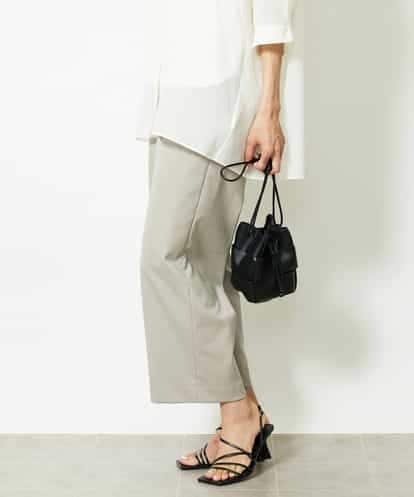 FMLJA08180 MICHEL KLEIN ツイルストレッチワイドパンツ