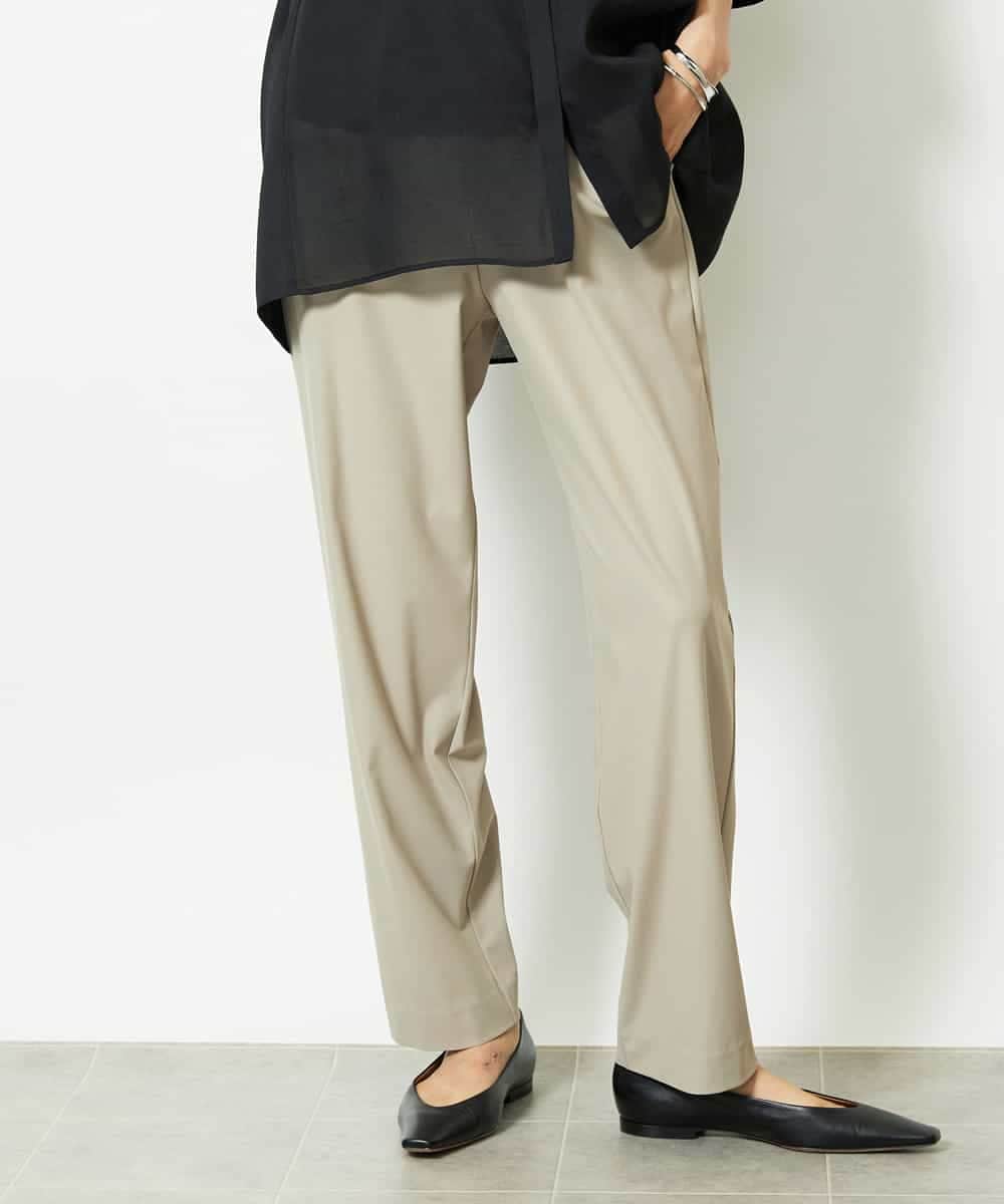 FMLJA20230 MICHEL KLEIN(ミッシェルクラン) リラックステーパードパンツ カーキ