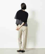 FMLJA20230 MICHEL KLEIN(ミッシェルクラン) リラックステーパードパンツ カーキ