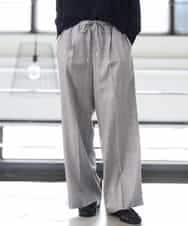FMLJD01300 MICHEL KLEIN(ミッシェルクラン) [セットアップ対応]ラメチェックワイドパンツ ベージュ