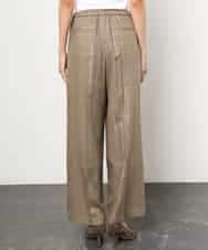 FMLJD01300 MICHEL KLEIN(ミッシェルクラン) [セットアップ対応]ラメチェックワイドパンツ ベージュ