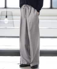 FMLJD01300 MICHEL KLEIN(ミッシェルクラン) [セットアップ対応]ラメチェックワイドパンツ グレー