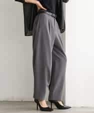 FMLJD02240 MICHEL KLEIN(ミッシェルクラン) [2WAY]ピーチタッチワイドパンツ ダークグレー
