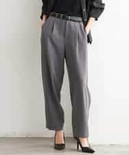 FMLJD02240 MICHEL KLEIN(ミッシェルクラン) [2WAY]ピーチタッチワイドパンツ ダークグレー