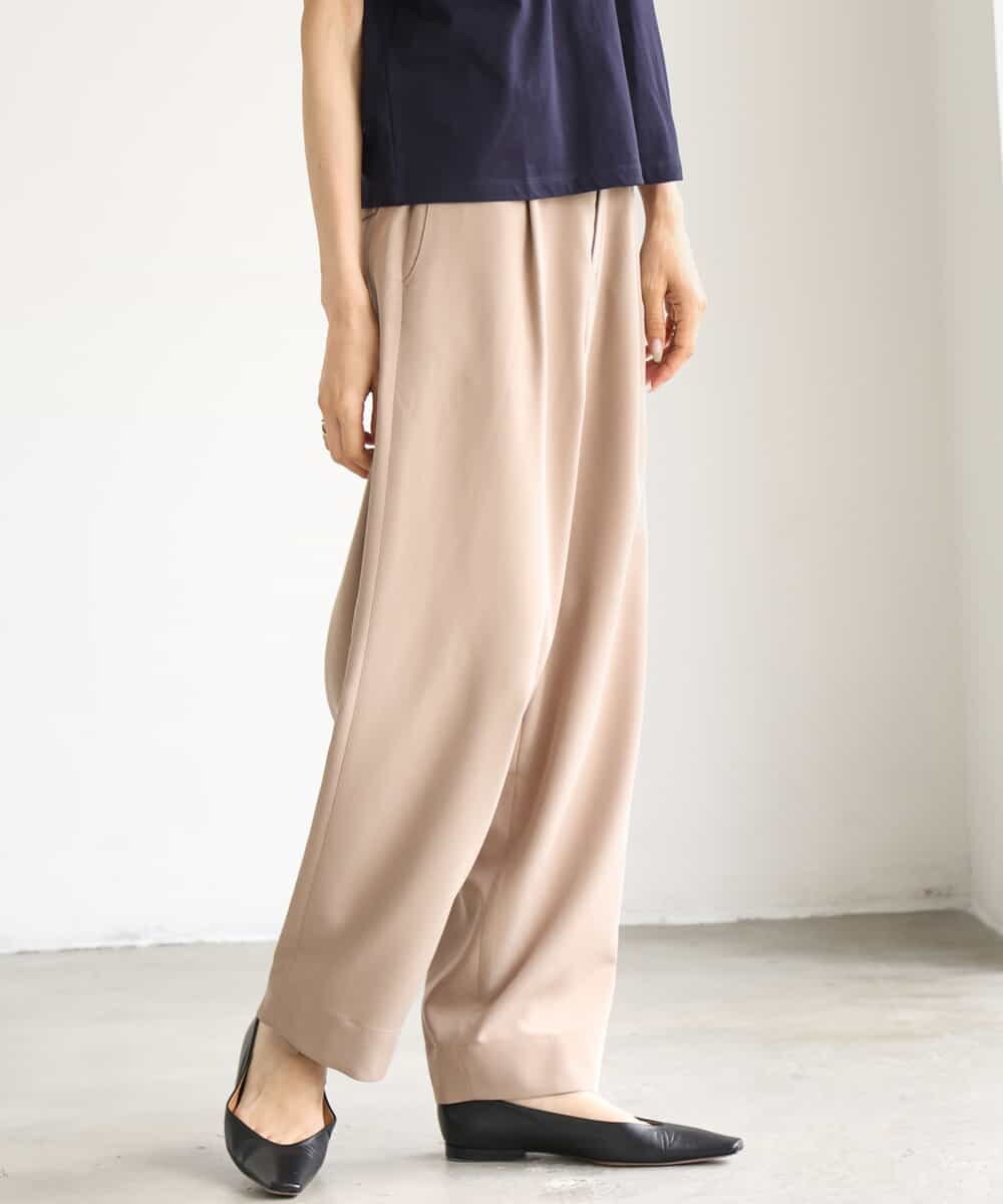 FMLJD02240 MICHEL KLEIN(ミッシェルクラン) [2WAY]ピーチタッチワイドパンツ ダークグレー