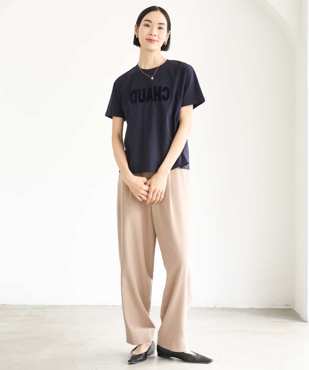 FMLJD02240 MICHEL KLEIN(ミッシェルクラン) [2WAY]ピーチタッチワイドパンツ ダークグレー