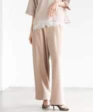 FMLJD02240 MICHEL KLEIN(ミッシェルクラン) [2WAY]ピーチタッチワイドパンツ ダークグレー