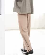 FMLJD02240 MICHEL KLEIN(ミッシェルクラン) [2WAY]ピーチタッチワイドパンツ ダークグレー