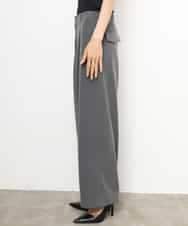 FMLJD02240 MICHEL KLEIN(ミッシェルクラン) [2WAY]ピーチタッチワイドパンツ ダークグレー