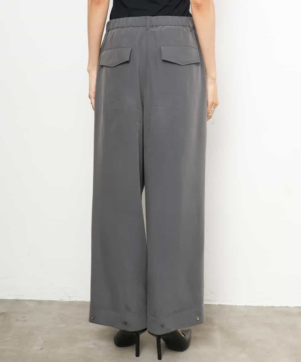 FMLJD02240 MICHEL KLEIN(ミッシェルクラン) [2WAY]ピーチタッチワイドパンツ ダークグレー