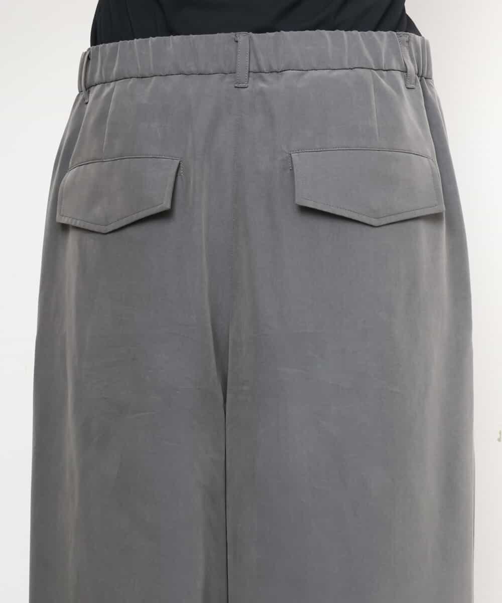 FMLJD02240 MICHEL KLEIN(ミッシェルクラン) [2WAY]ピーチタッチワイドパンツ ダークグレー