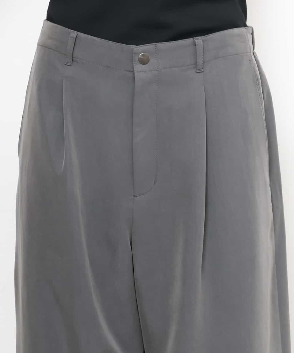 FMLJD02240 MICHEL KLEIN(ミッシェルクラン) [2WAY]ピーチタッチワイドパンツ ダークグレー