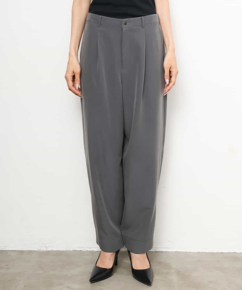 FMLJD02240 MICHEL KLEIN(ミッシェルクラン) [2WAY]ピーチタッチワイドパンツ ダークグレー