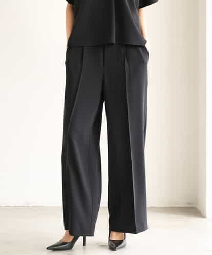 FMLJD03230 MICHEL KLEIN [セットアップ対応]センタープレスワイドパンツ