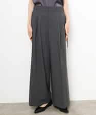 FMLJD04250 MICHEL KLEIN(ミッシェルクラン) ベルトデザインワイドパンツ ダークグレー