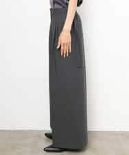 FMLJD04250 MICHEL KLEIN(ミッシェルクラン) ベルトデザインワイドパンツ ダークグレー