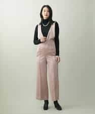 FMLJP21230 MICHEL KLEIN(ミッシェルクラン) ライトサテン2WAYサロペット ベージュ(82)