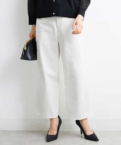 FMLJS03180 MICHEL KLEIN [定番人気/新色追加]ストレッチワイドパンツ(長め)