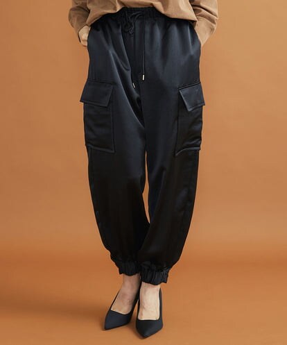 FMLJS11250 MICHEL KLEIN ヴィンテージサテンカーゴパンツ