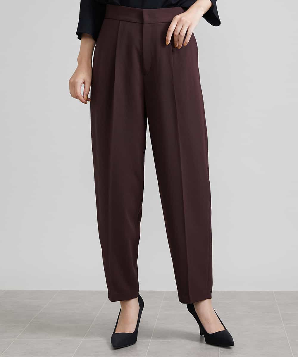 FMLJS20230 MICHEL KLEIN(ミッシェルクラン) ハイウエストバレルパンツ ダークグレー(93)