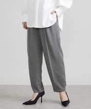 FMLJS20230 MICHEL KLEIN(ミッシェルクラン) ハイウエストバレルパンツ ダークグレー(93)