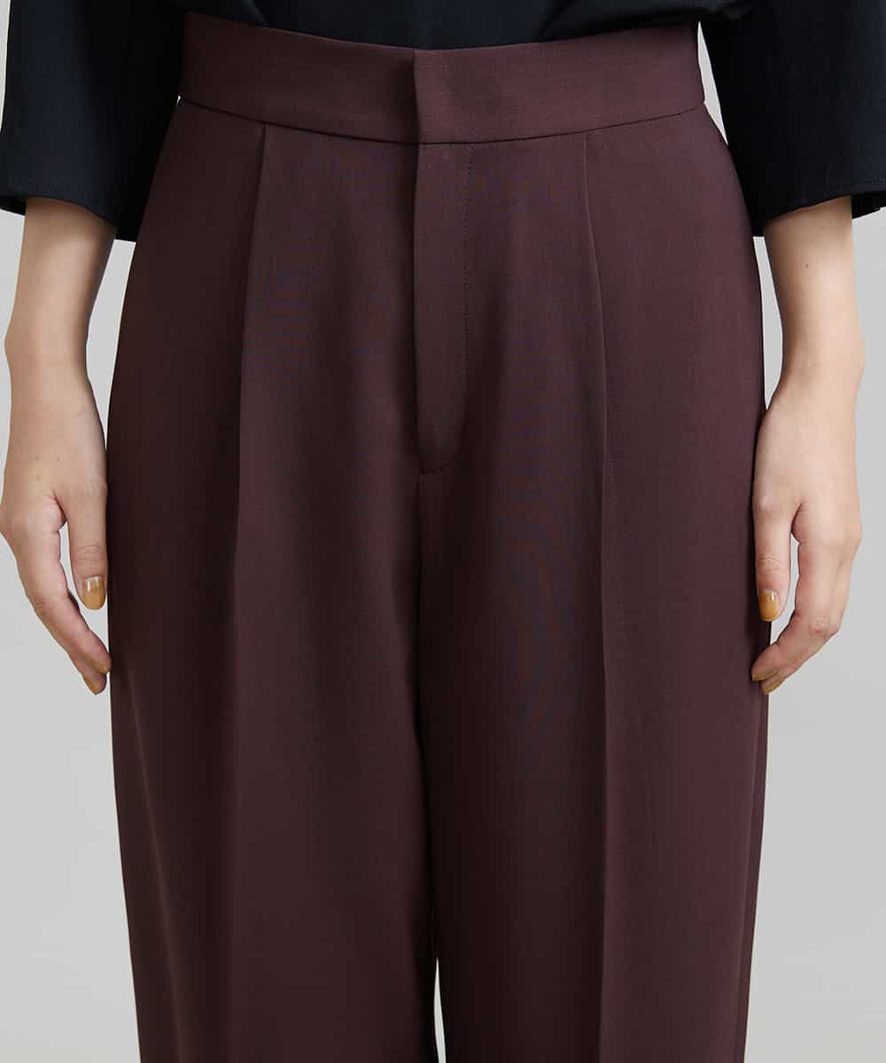 FMLJS20230 MICHEL KLEIN(ミッシェルクラン) ハイウエストバレルパンツ ダークグレー(93)