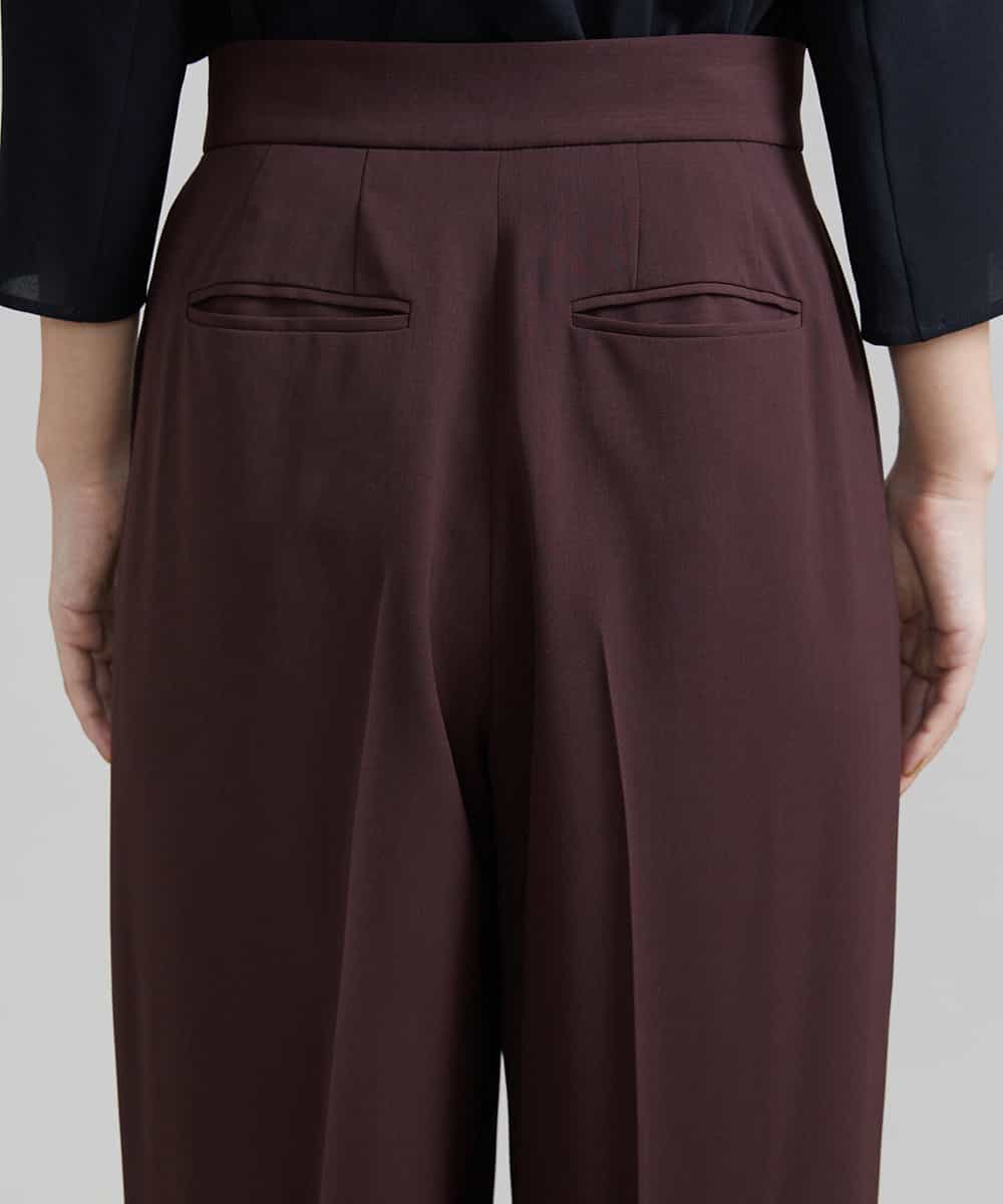 FMLJS20230 MICHEL KLEIN(ミッシェルクラン) ハイウエストバレルパンツ ダークグレー(93)