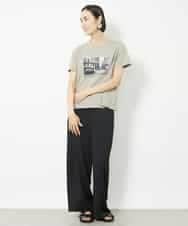 FMLJV03200 MICHEL KLEIN(ミッシェルクラン) [セットアップ対応]サテンワイドパンツ ネイビー(57)