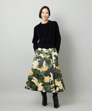 FMSAD11230 MICHEL KLEIN(ミッシェルクラン) コンパクトモールカーディガン ライトブルー