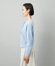 FMSAD11230 MICHEL KLEIN(ミッシェルクラン) コンパクトモールカーディガン ライトブルー