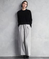 FMSAD11230 MICHEL KLEIN(ミッシェルクラン) コンパクトモールカーディガン ライトブルー