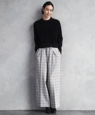 FMSAD11230 MICHEL KLEIN(ミッシェルクラン) コンパクトモールカーディガン ライトブルー