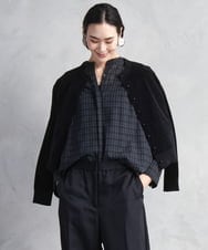 FMSAD11230 MICHEL KLEIN(ミッシェルクラン) コンパクトモールカーディガン ライトブルー