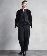 FMSAD11230 MICHEL KLEIN(ミッシェルクラン) コンパクトモールカーディガン ライトブルー