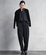 FMSAD11230 MICHEL KLEIN(ミッシェルクラン) コンパクトモールカーディガン ライトブルー