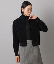 FMSAD11230 MICHEL KLEIN(ミッシェルクラン) コンパクトモールカーディガン ライトブルー