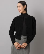 FMSAD11230 MICHEL KLEIN(ミッシェルクラン) コンパクトモールカーディガン ライトブルー