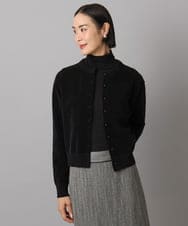 FMSAD11230 MICHEL KLEIN(ミッシェルクラン) コンパクトモールカーディガン ライトブルー