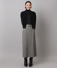 FMSAD11230 MICHEL KLEIN(ミッシェルクラン) コンパクトモールカーディガン ライトブルー