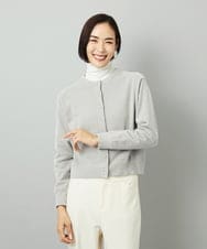 FMSAD11230 MICHEL KLEIN(ミッシェルクラン) コンパクトモールカーディガン ライトブルー