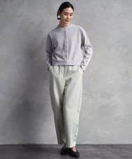 FMSAD11230 MICHEL KLEIN(ミッシェルクラン) コンパクトモールカーディガン ライトブルー