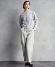 FMSAD11230 MICHEL KLEIN(ミッシェルクラン) コンパクトモールカーディガン ライトブルー