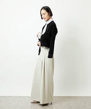 FMSAD11230 MICHEL KLEIN(ミッシェルクラン) コンパクトモールカーディガン ライトブルー