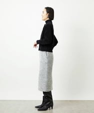 FMSAD11230 MICHEL KLEIN(ミッシェルクラン) コンパクトモールカーディガン ライトブルー