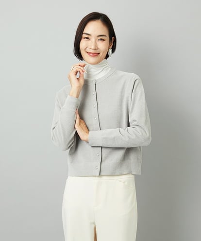 FMSAD11230 MICHEL KLEIN コンパクトモールカーディガン