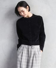 FMSAD11230 MICHEL KLEIN(ミッシェルクラン) コンパクトモールカーディガン ブラック