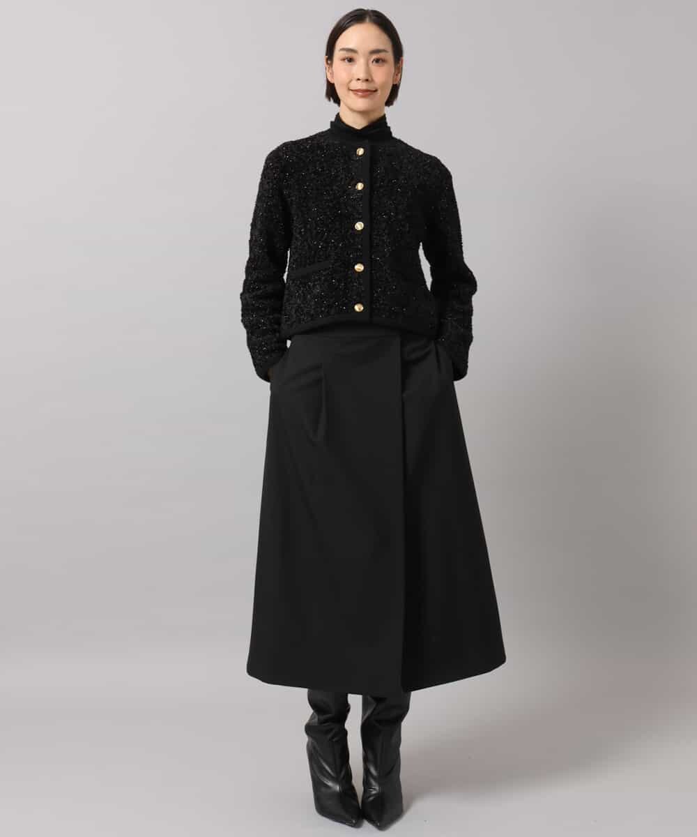 FMSAG41270 MICHEL KLEIN(ミッシェルクラン) ニットツイードジャケット ベージュ