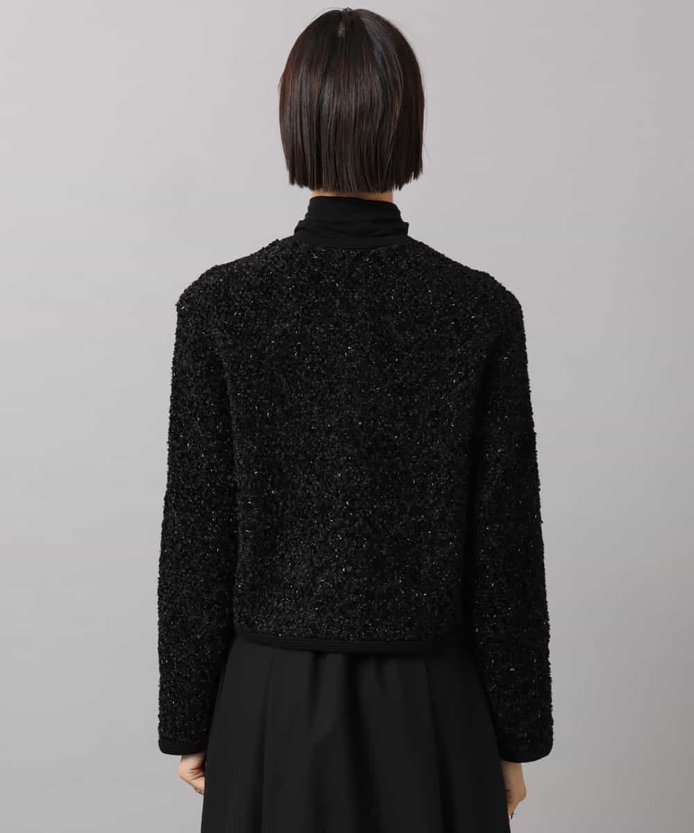 FMSAG41270 MICHEL KLEIN(ミッシェルクラン) ニットツイードジャケット ベージュ